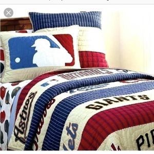 pottery barn baseball bedding